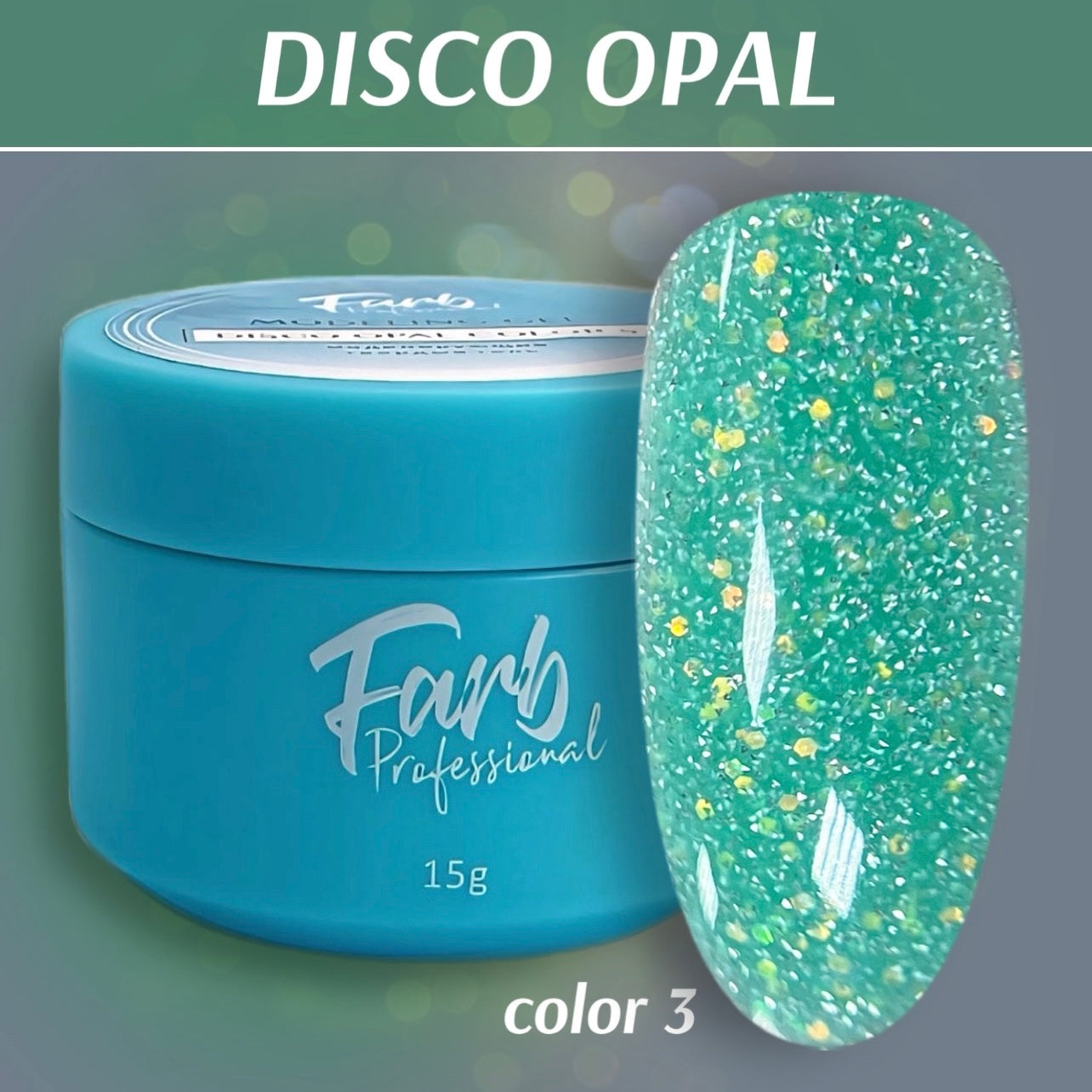 FARB DISCO OPAL #3 Reflective Gel. (15ml)