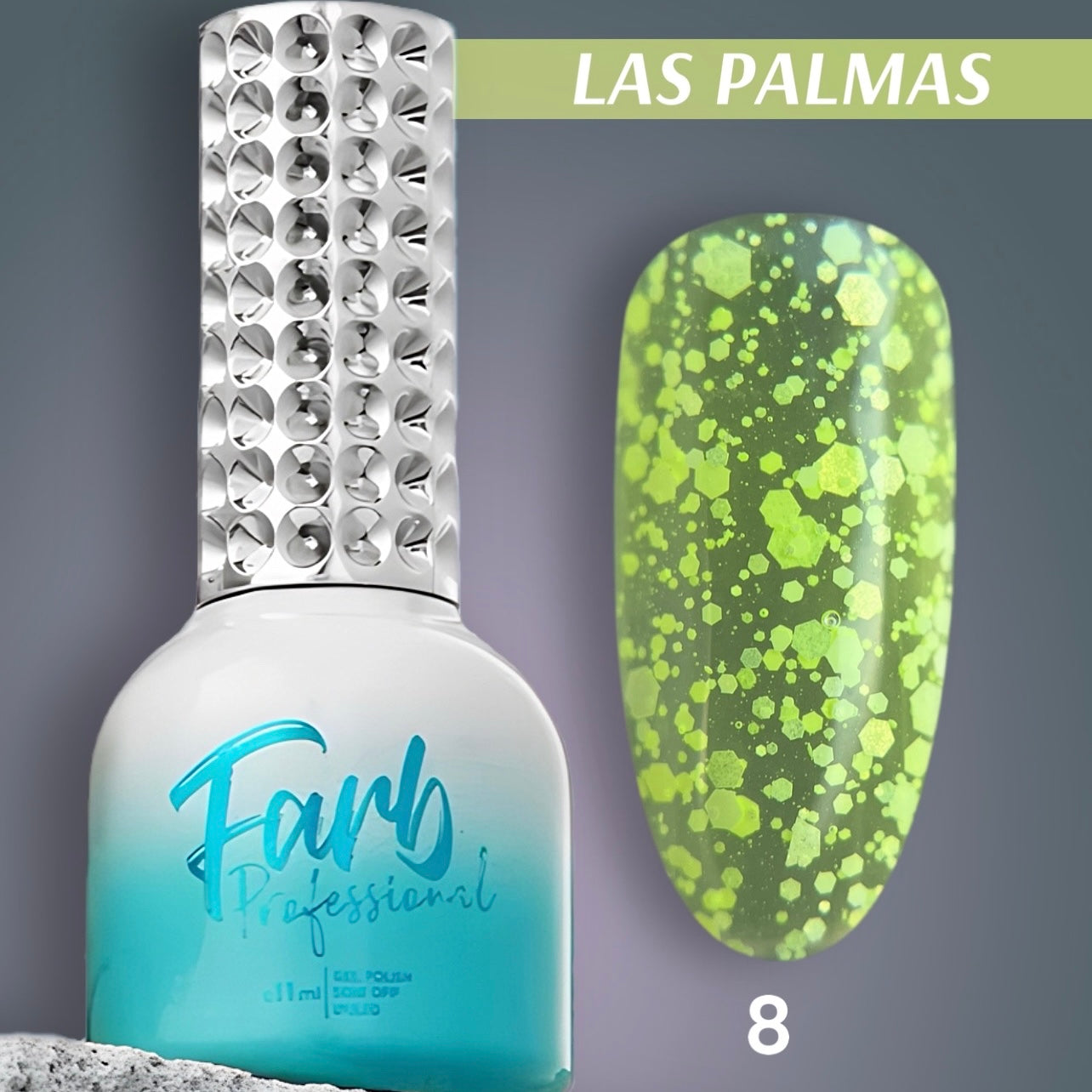 FARB LAS PALMAS #8 UV/LED Gel Color, 11ml