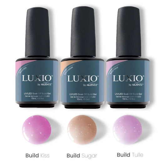 LUXIO by AKZENTZ - BUILD SPARKLES- ALL 3 Full Size (FULL COLLECTION: SUGAR, TULLE, KISS)