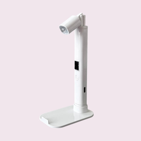 Mini UV Flashlight on a Stand - WHITE