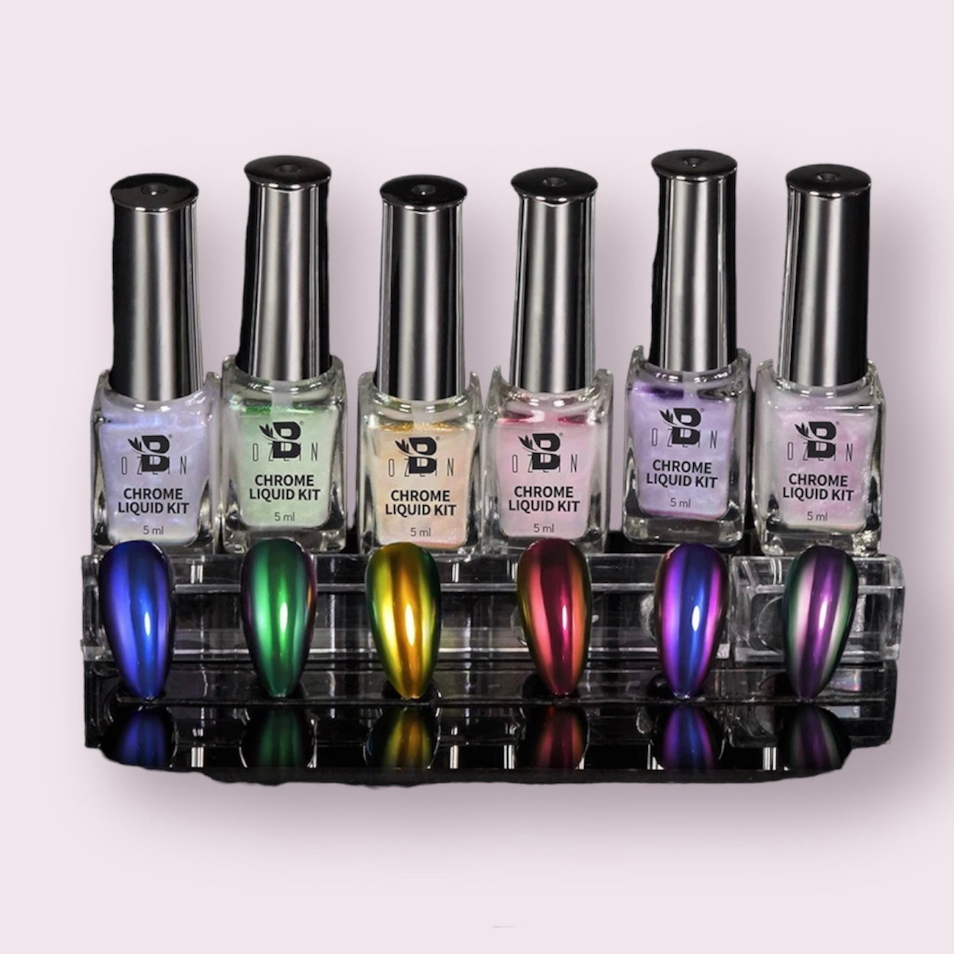ATN LIQUID CHROME 6 Colors/Pack — ATN Nail Supply